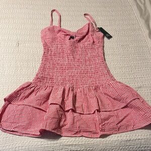 Women's Game Day Smocked Mini Skater Dress - Wild Fable™